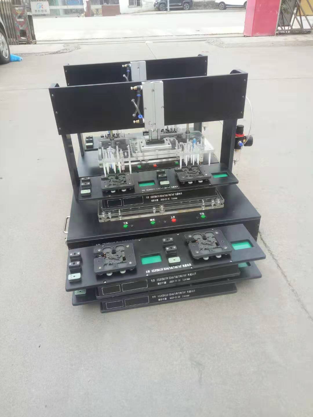 气动半成品ATE测试治具6